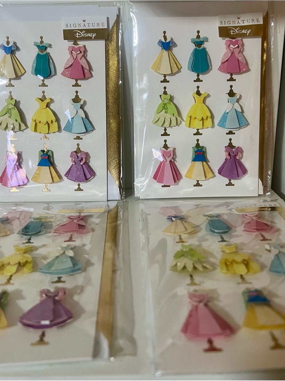 4 Disney Princess Collection Card